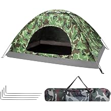Holdfiturn Camping Tent 2-3 Person Dome Tents Easy Setup Lightweight Backpacking Tents for Hiking Fishing Backyard Adventures