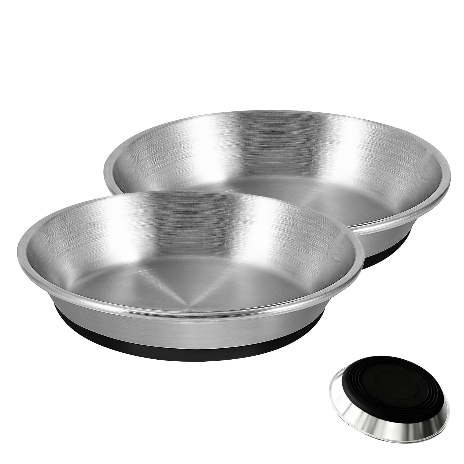 Livoravoli Stainless Steel Cat Bowls, Whisker Friendly Cat Feeding Bowls