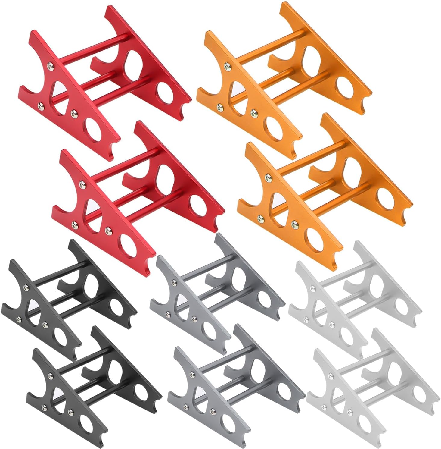 keeda RC car Work Stand Aluminum Alloy Maintenance Workstation Stand Compatible with SCX10 I II III, Compatible with TRX4 for 1/8 1/10 Remote Control Cars (Titanium)