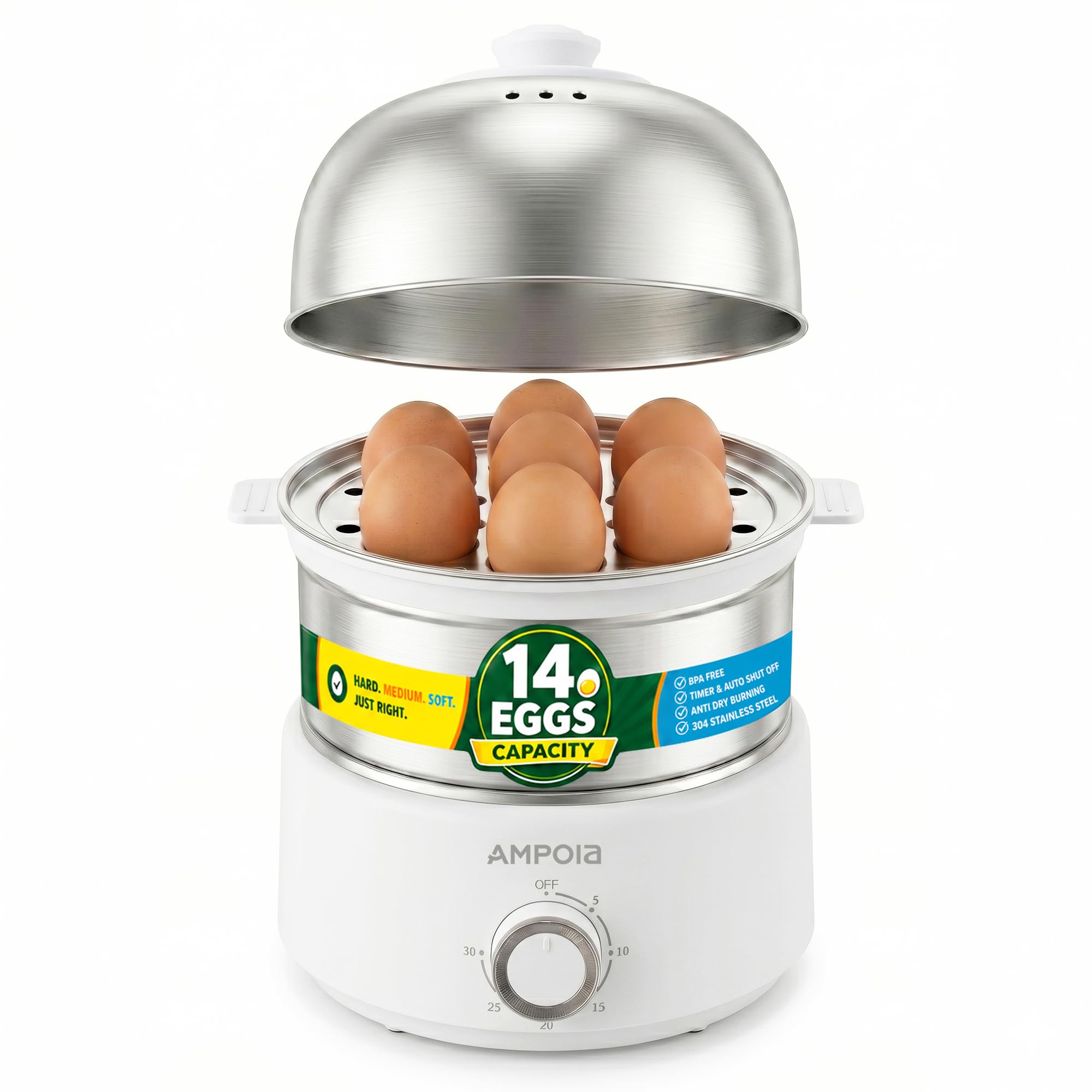 AMPOIA 14-Egg Electric Egg Cooker