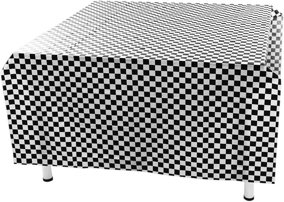 DS. DISTINCTIVE STYLE Checkered Tablecloths 108 Inch x 54