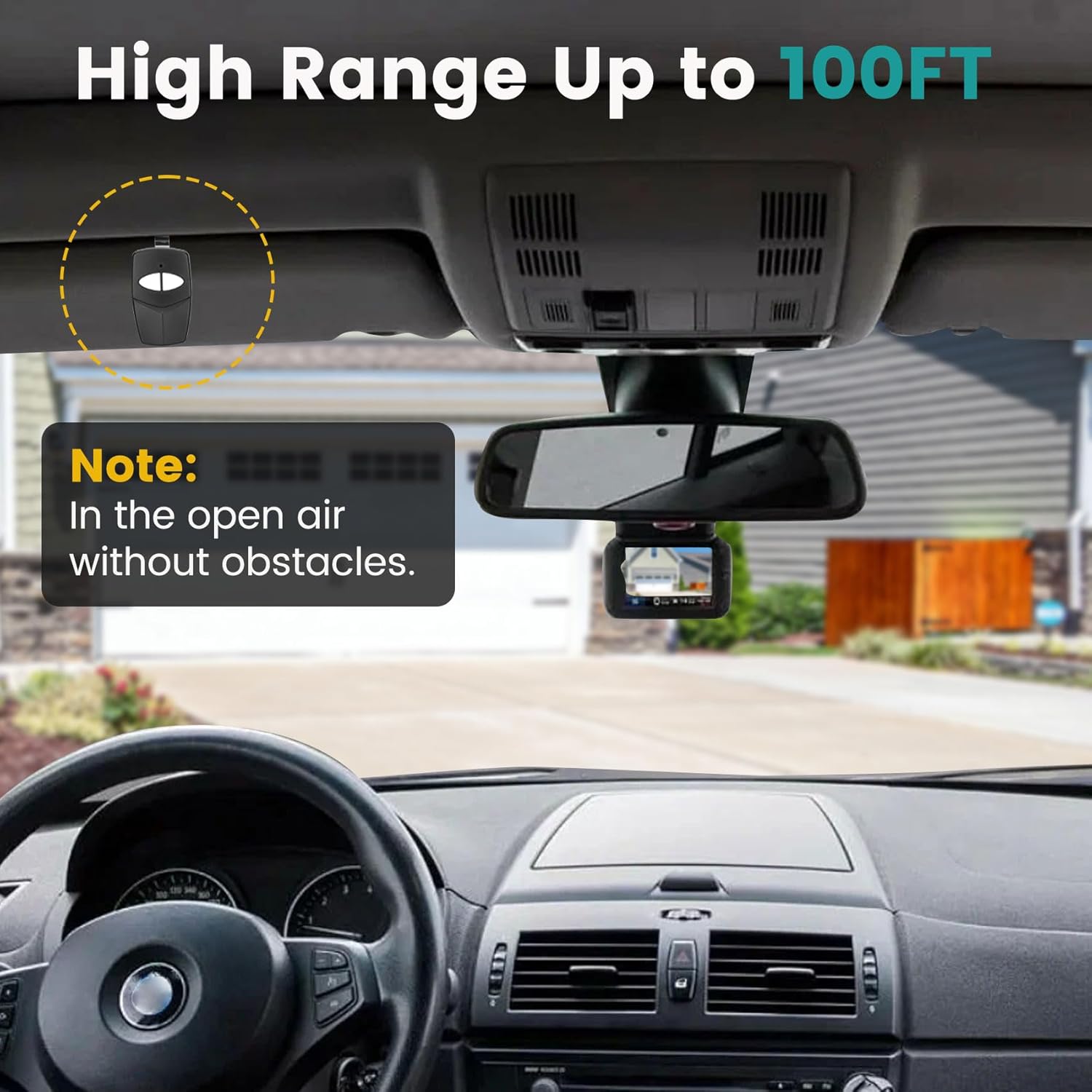 MCS412001 2-Channel Multi-Code Gate Remote Control 300Mhz, 4120 Garage Door Opener Remote 10 Code Transmitter, Replace 3089 308911 etc. 2 Pack