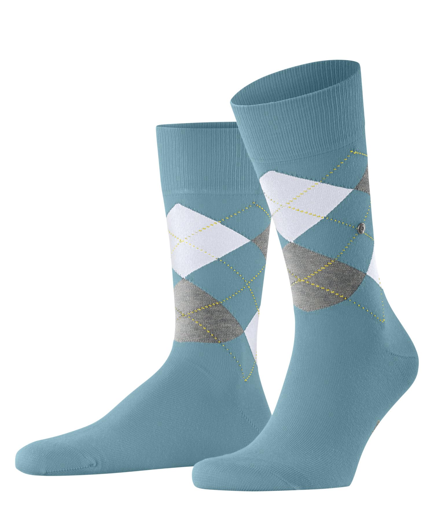 Burlington Men's King M So Cotton Patterned Socks 1 Pair, Blue Key Largo 6852, 6.5-11