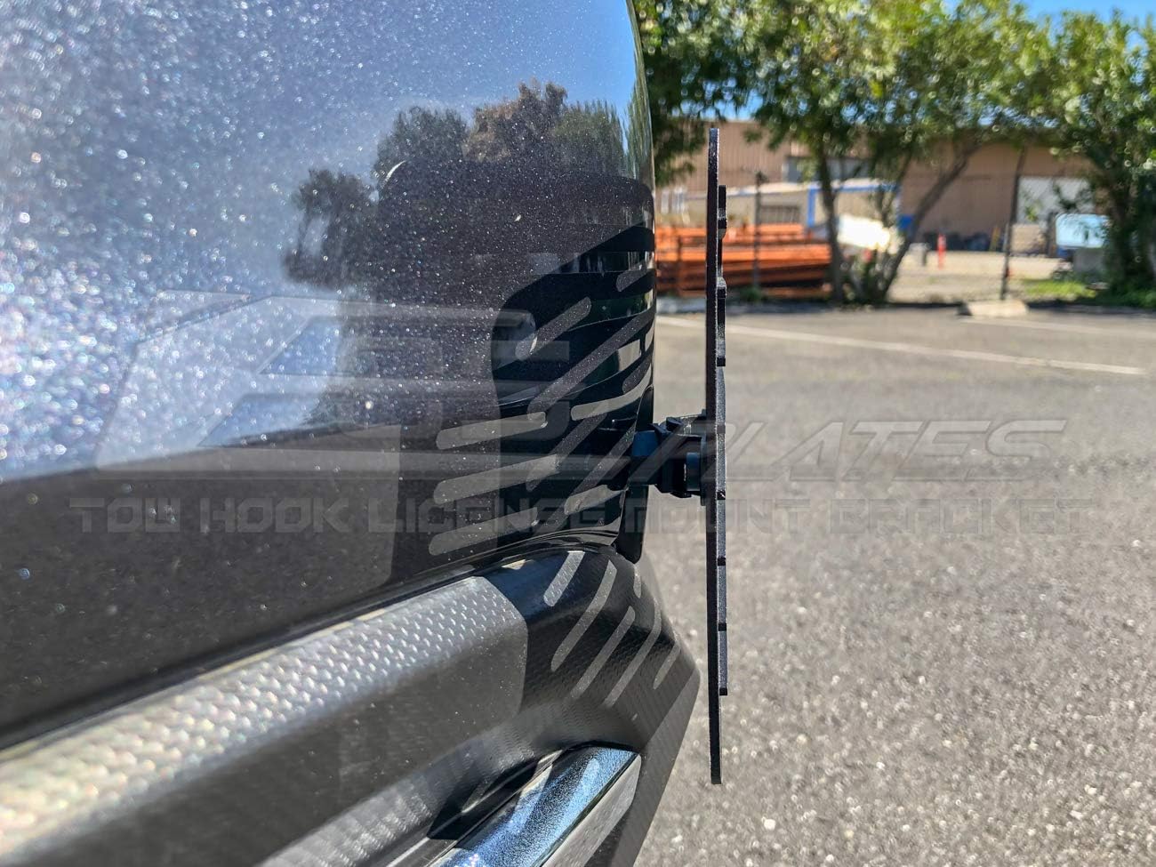 Extreme Online Store Replacement for 2014-2016 Subaru Forester | EOS Plate Version 2 Front Bumper Tow Hook License Plate Relocator Mount Bracket Tow-338-V2 (Full Size)