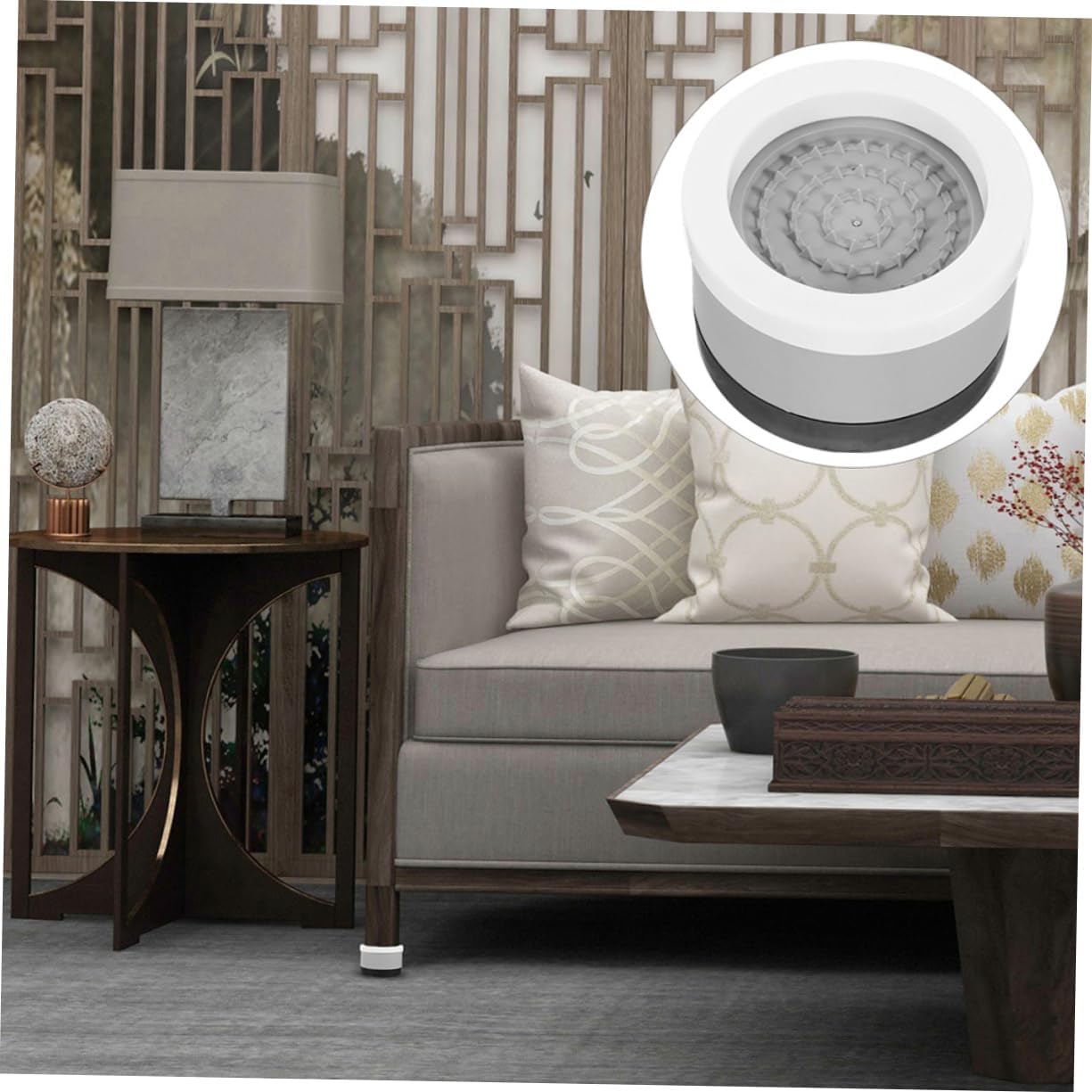 8pcs Non-Slip Furniture Heightening Leg Pads Durable Table Sofa Feet Pads Easy to Install Elevates Furniture for Better Floor Protection Gray Height