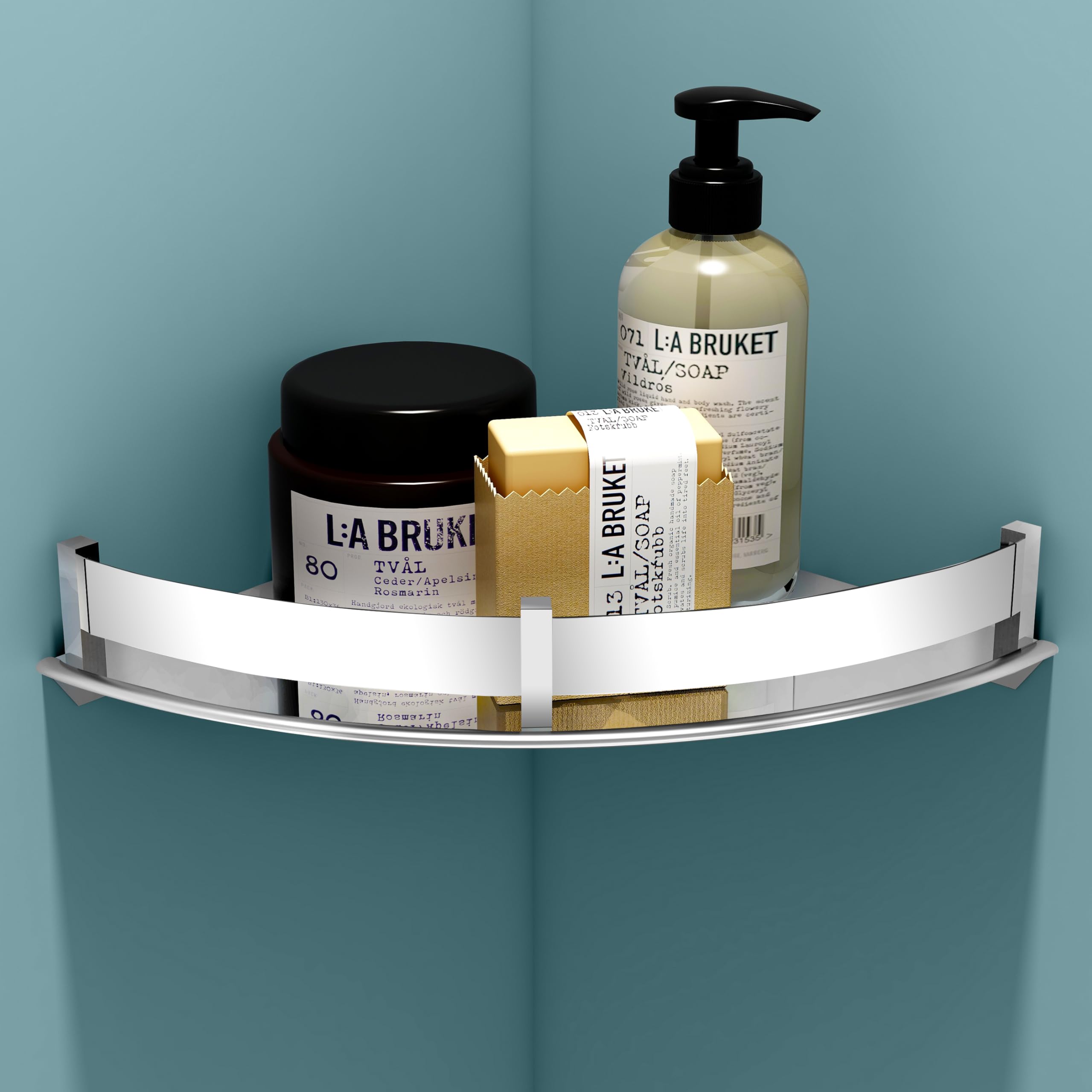 Plantex Bathroom Corner Shelf for Wall/Stainless Steel Shelf for Bathroom Corner with Railings/Bathroom Fittings Accessories Set (9x9 inches, Chrome) (B07QH7C3BR) Amazon Price History, Amazon Price Tracker