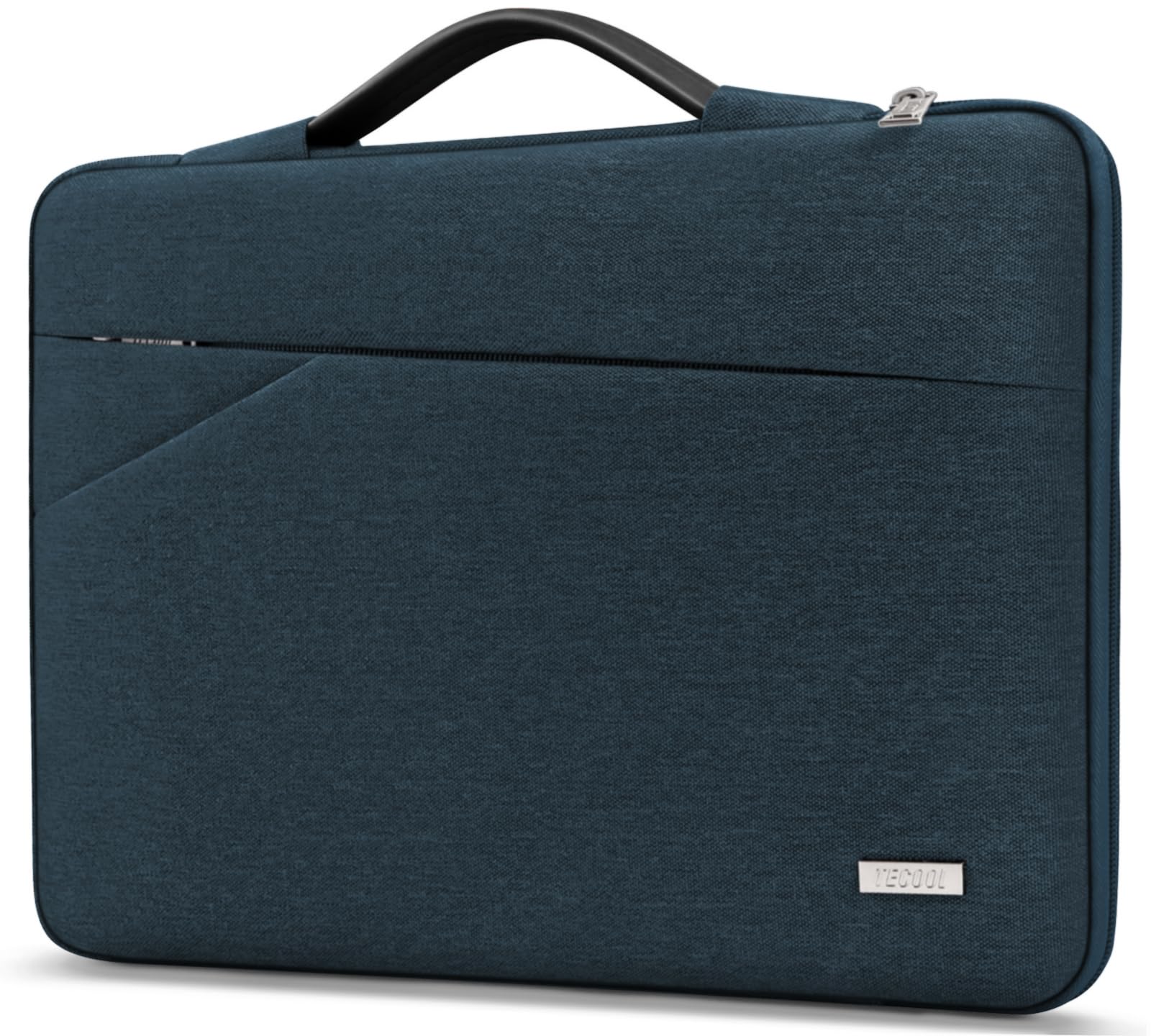 TECOOL 14 Inch Laptop Sleeve Protective Case with Handle and Pockets | Waterproof Computer Case Bag for 14 Inch HP Lenovo Dell Acer Notebook Chromebook, 15'' MacBook Air M5 M4, Denim Blue-image-42