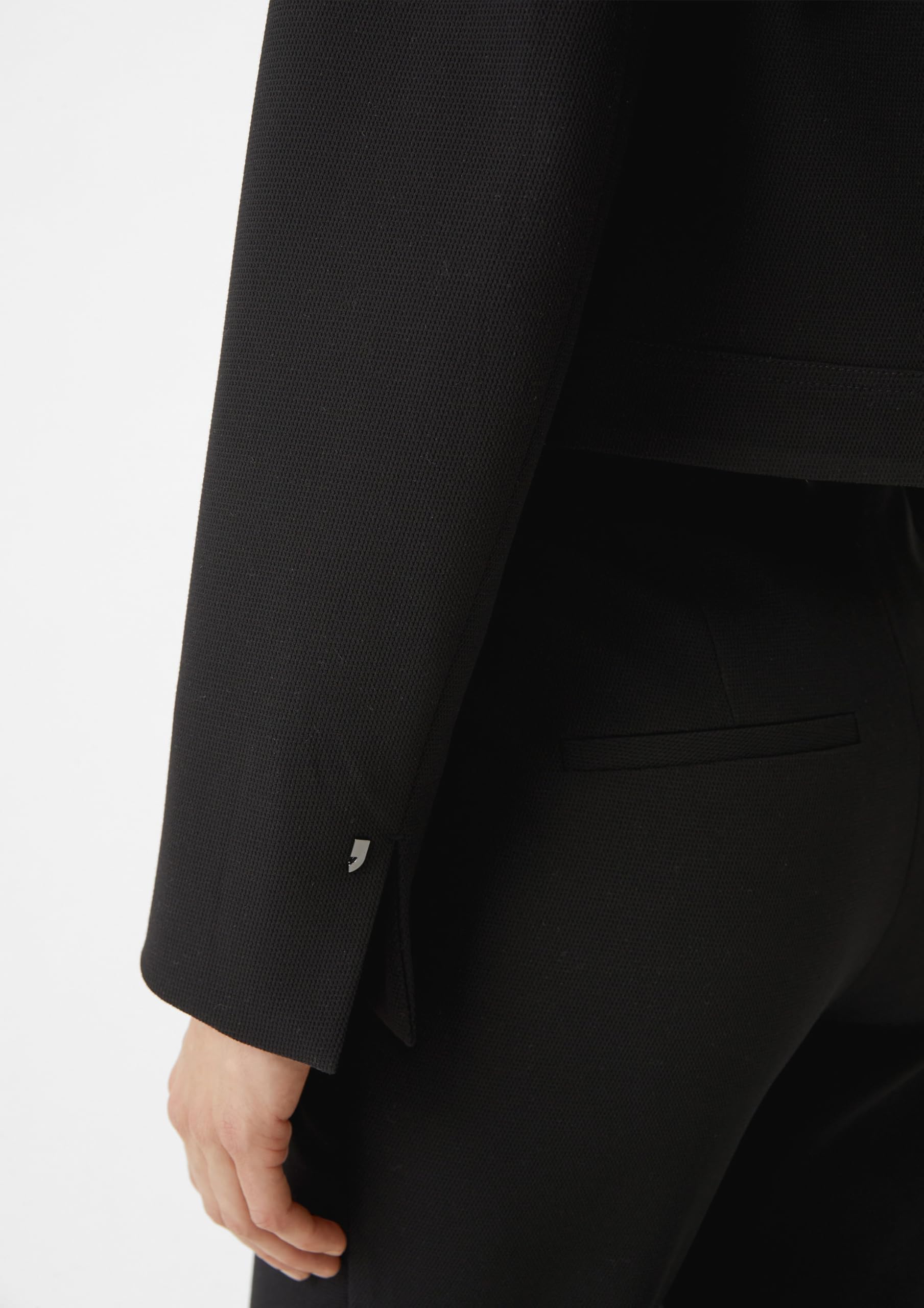 Comma Kurzer Blazer aus Viskosemix