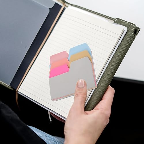Miniatura 8 de NUOBESTY 1 paquete de 90 unidades de notas adhesivas divisoras de 6 colores, notas de índice, escritos y reposicionables, toma notas y páginas de