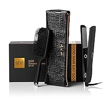 ghd Gold Gift Set – Piastra per capelli con spazzola ghd paddle brush e custodia termoresistente. Capelli subito più lisci e morbidi, +65% di lucentezza, adatta a tutti i tipi di capelli