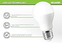 Vista 3 de Miracle LED Hydroponics - Kit de luces LED de cultivo para interiores, incluye 3 bombillas de repuesto de espectro rojo de luz diurna absoluta