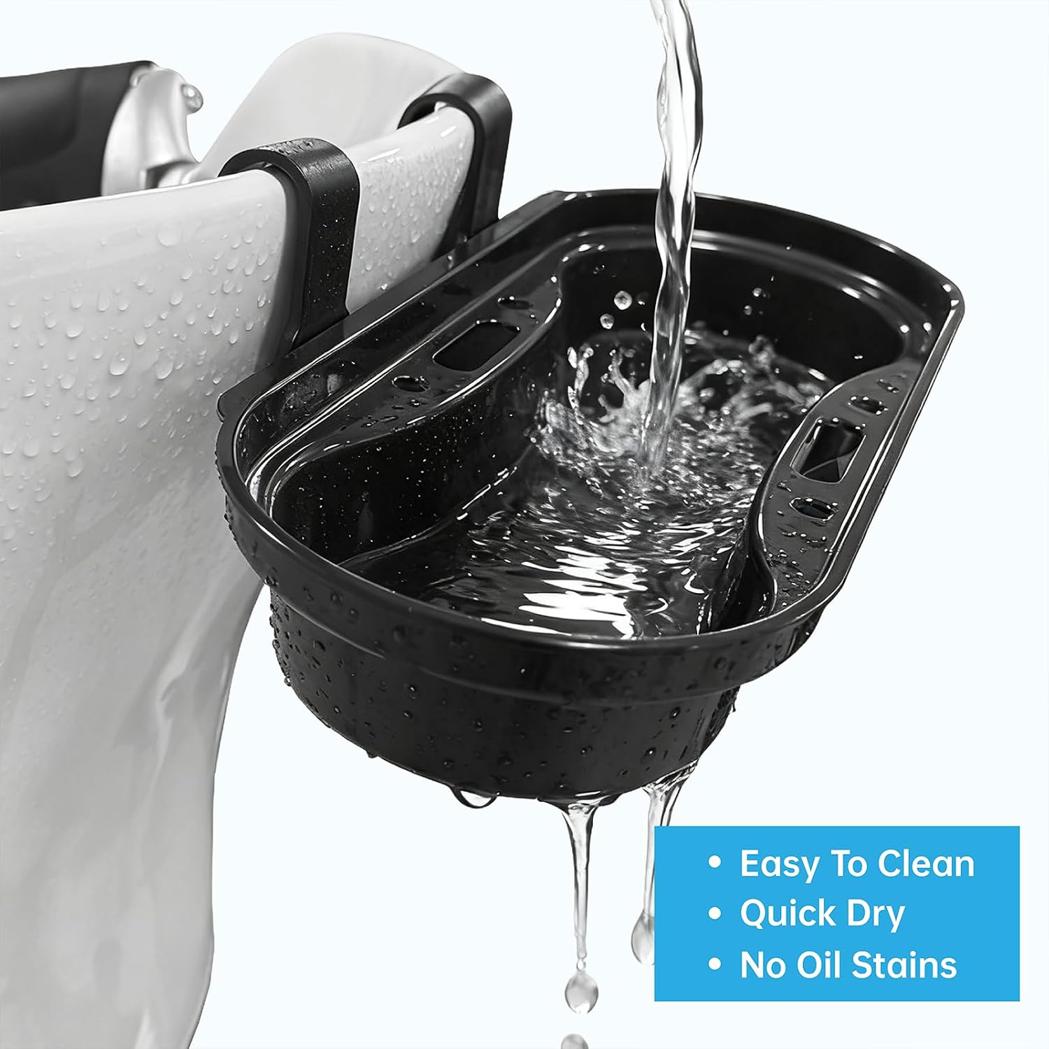 Salon Storage Rack - Detachable Organizer Attached to Shampoo Bottles Tray, Hair Color Bowls & Tools for Salon, Spa & Home