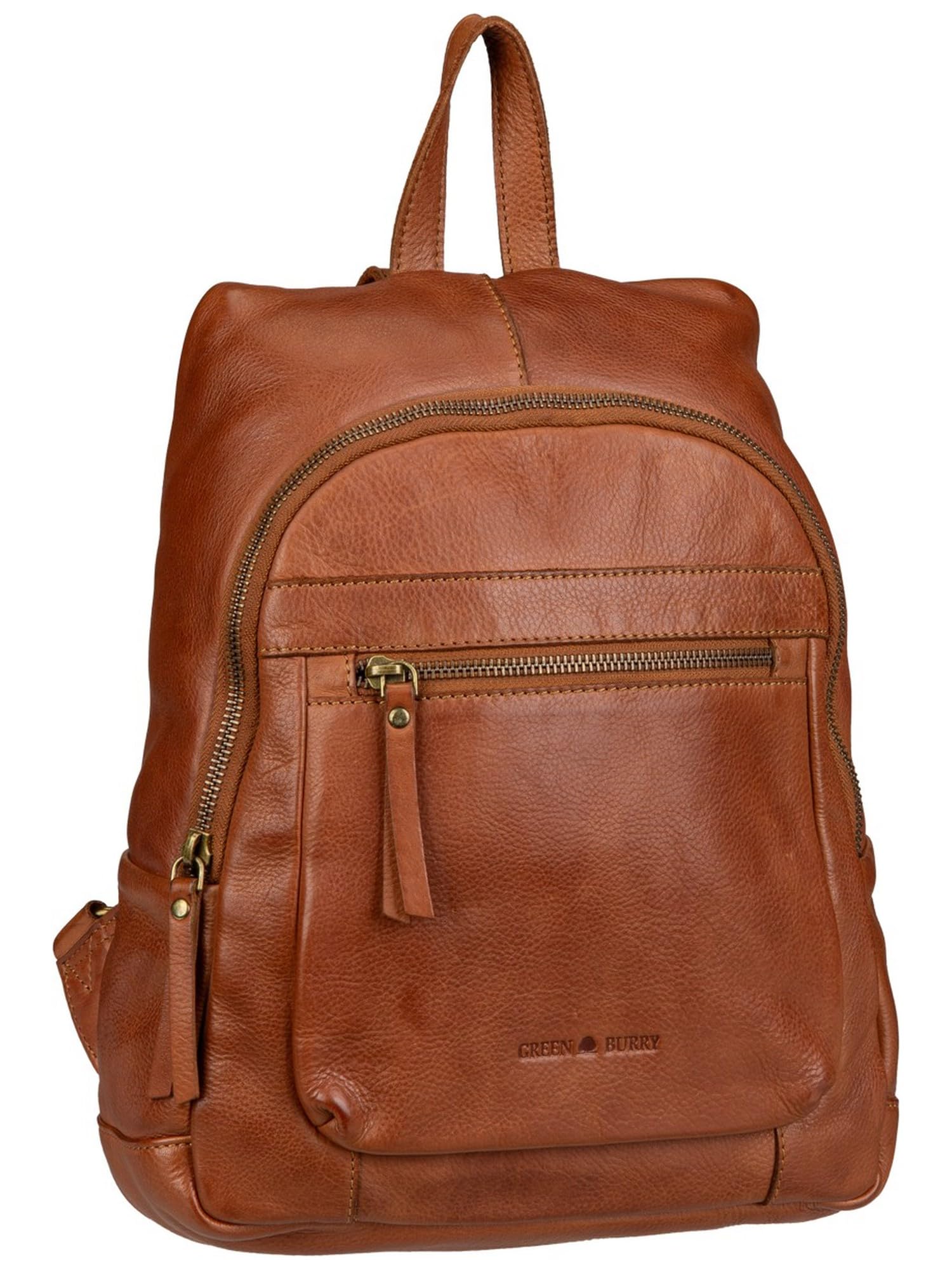 Greenburry Skórzany plecak Colombiana City Backpack Nugat brązowy