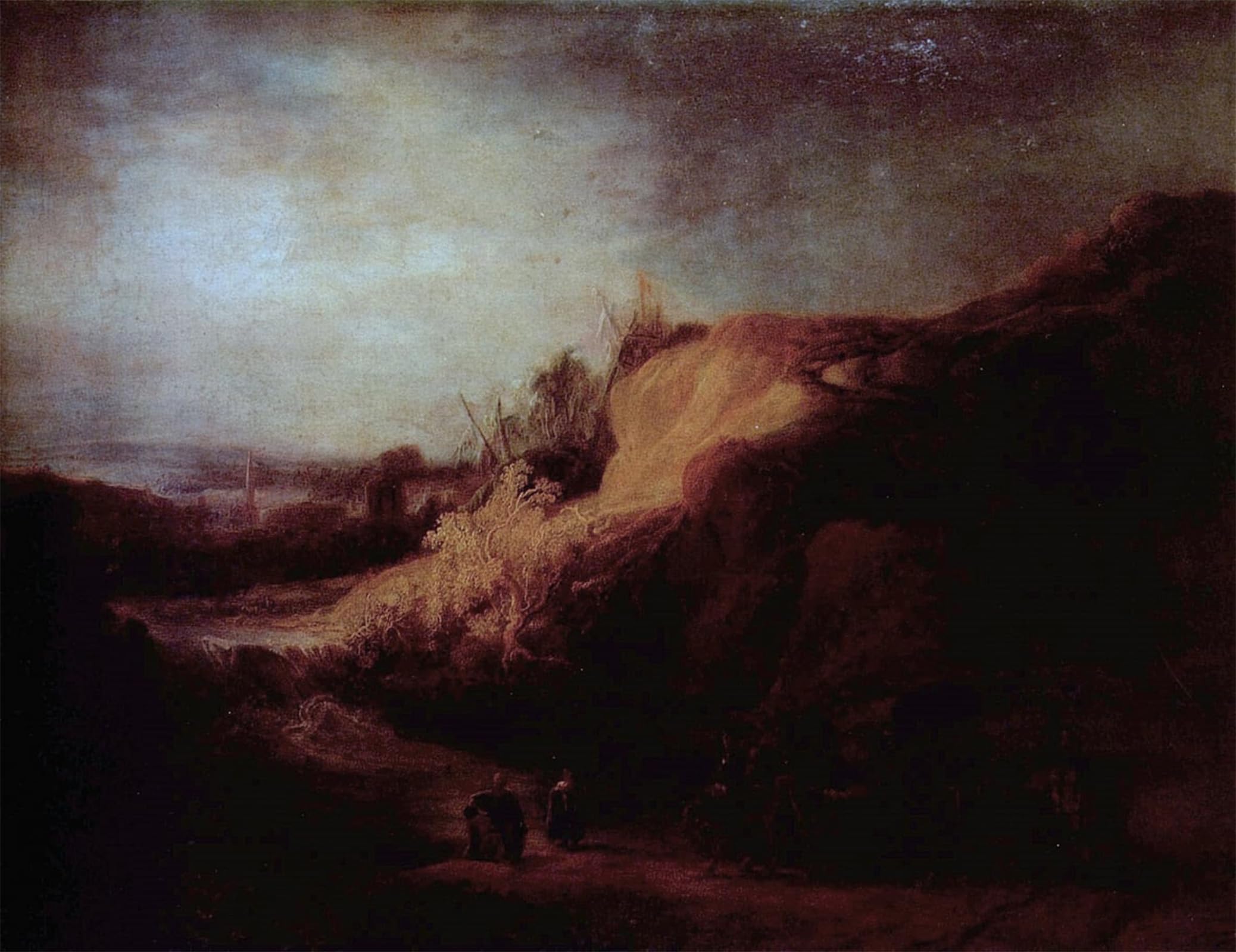SERENDIPITP Aesthetic Poster Photo Wall Print Retro Picture Landscape with the baptism of the eunuch by Rembrandt van Rijn Modern Wall Artwork for Home Decor 60x90cm