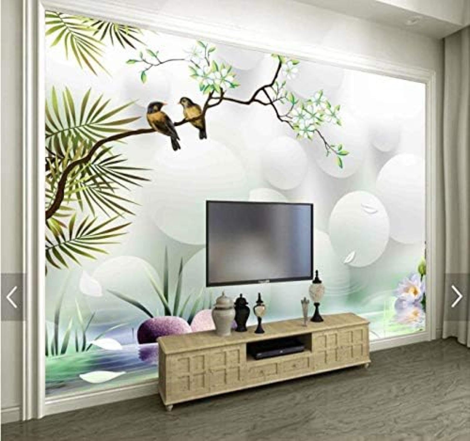 Papier Peint 3D Intissé Jardin Frais Salon Chambre Murale 150x105