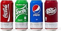 Vista 1 de Fundas de silicona para latas (paquete de 4), se esconde como soda, accesorio de funda para tu disfraz de bebida, adecuado para todas las latas