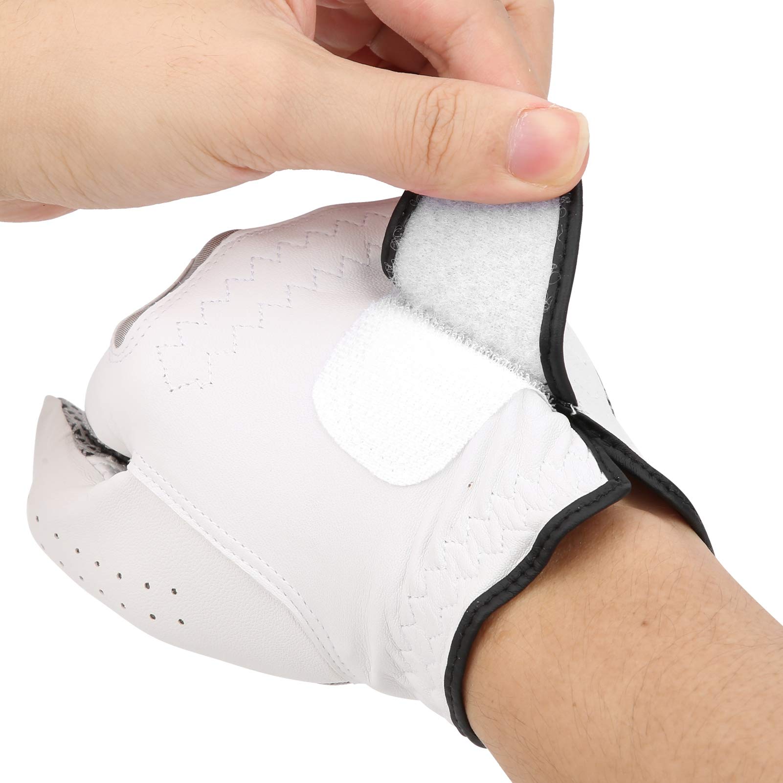 Mens Glove with Triangular Granules of Slip Free for Improved Grip - Pale Gray (23 Size)