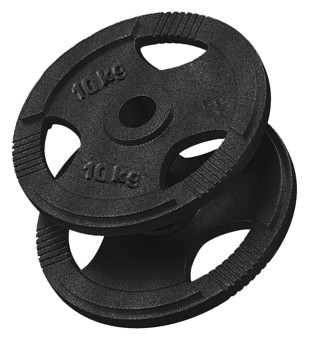 Discos de hierro fundido olímpicos, agujero Ø50 mm para gimnasio y casa Gym de 1,25 a 25 kg para mancuernas y mancuernas