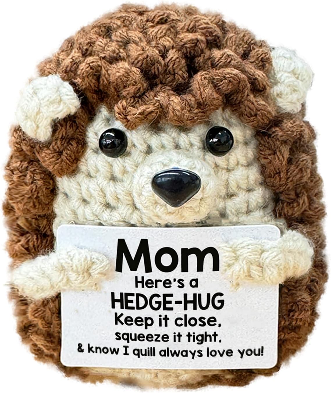 Crochet Emotional Support Hedgehog-Handmade Mental Health Gifts for Friends,Family-Uplifting Gifts for Grandpa,Grandma Mom,Dad,Teens