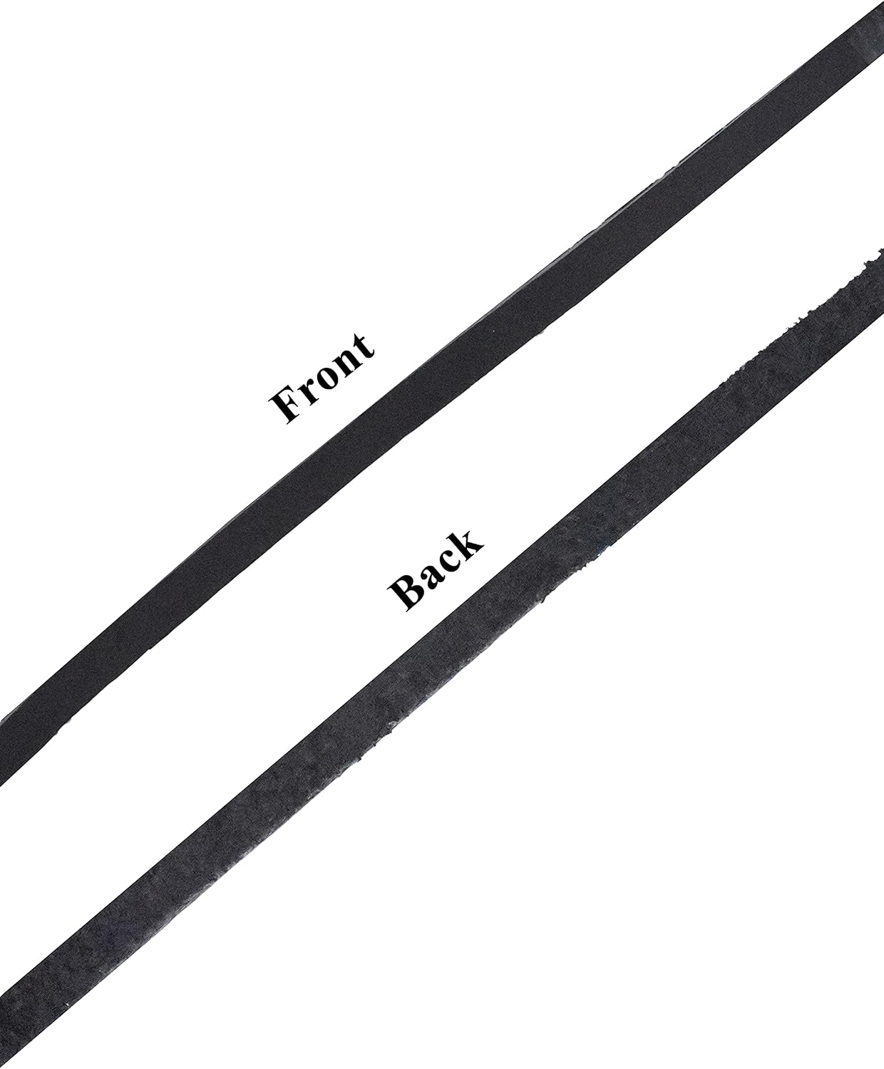 Mandala Crafts 2mm Black Jewelry Making Flat Genuine Leather Cord Strap