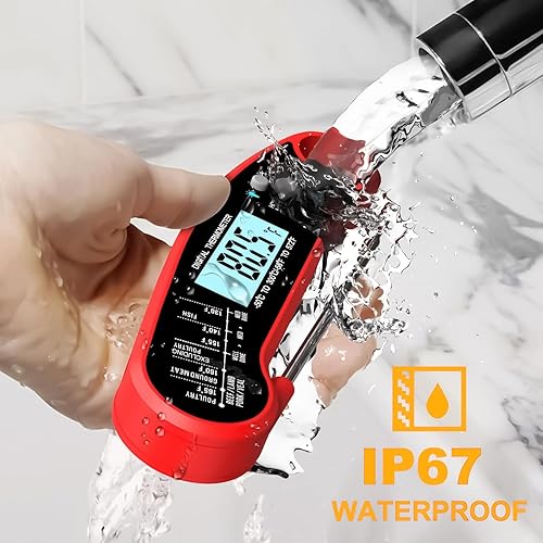 Miniatura 5 de Termómetro digital impermeable para carne de lectura instantánea para parrilla con luz de fondo, termómetro de calibración de alimentos de cocina