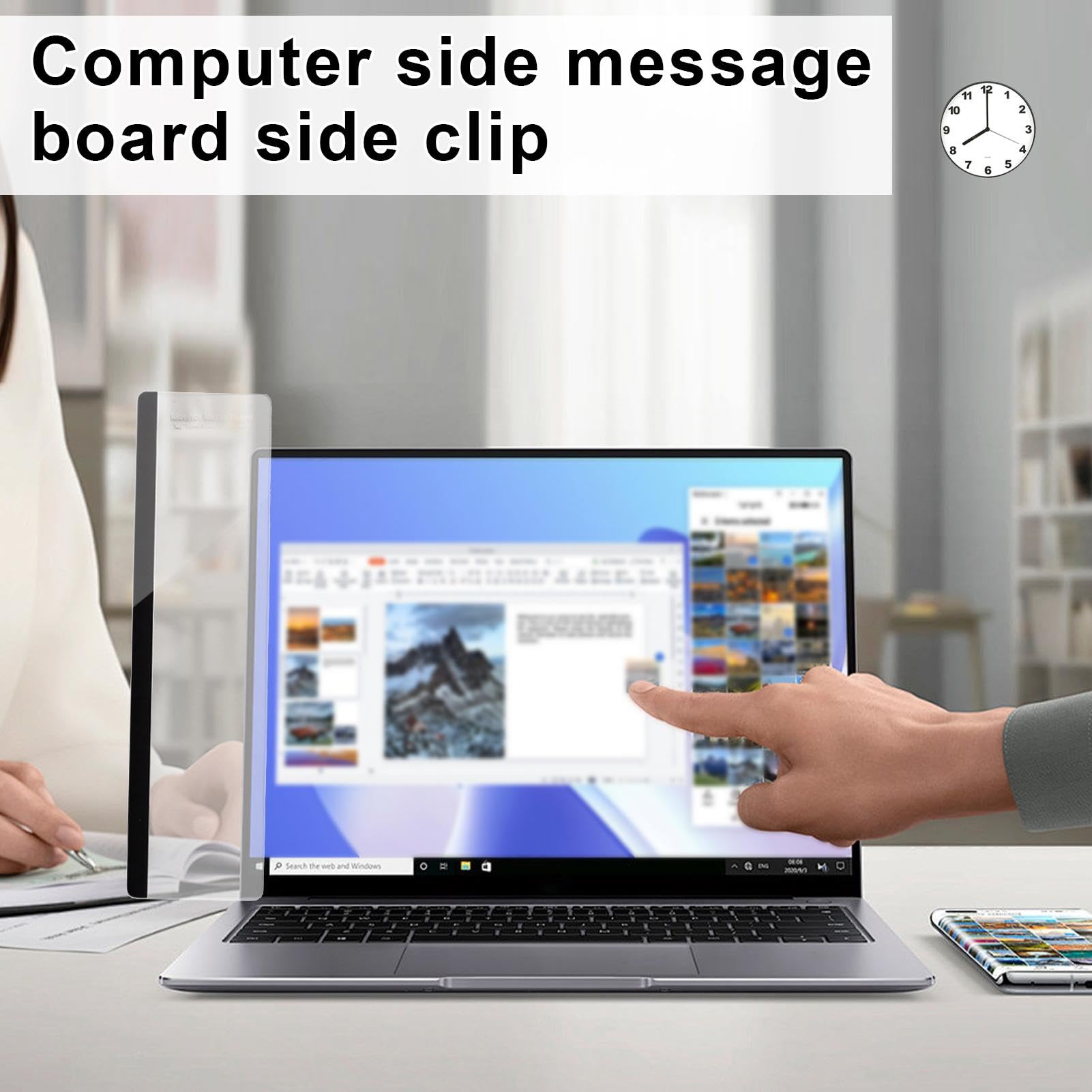 Porta appunti Lato Computer, Clip Laterale Per Lavagna Messaggi Del