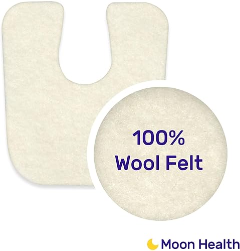 Miniatura 6 de Paquete de 24 almohadillas de fieltro en forma de U, 18 de pulgada de grosor, protección y alivio eficaz de callos, ideal para dolor de pies,