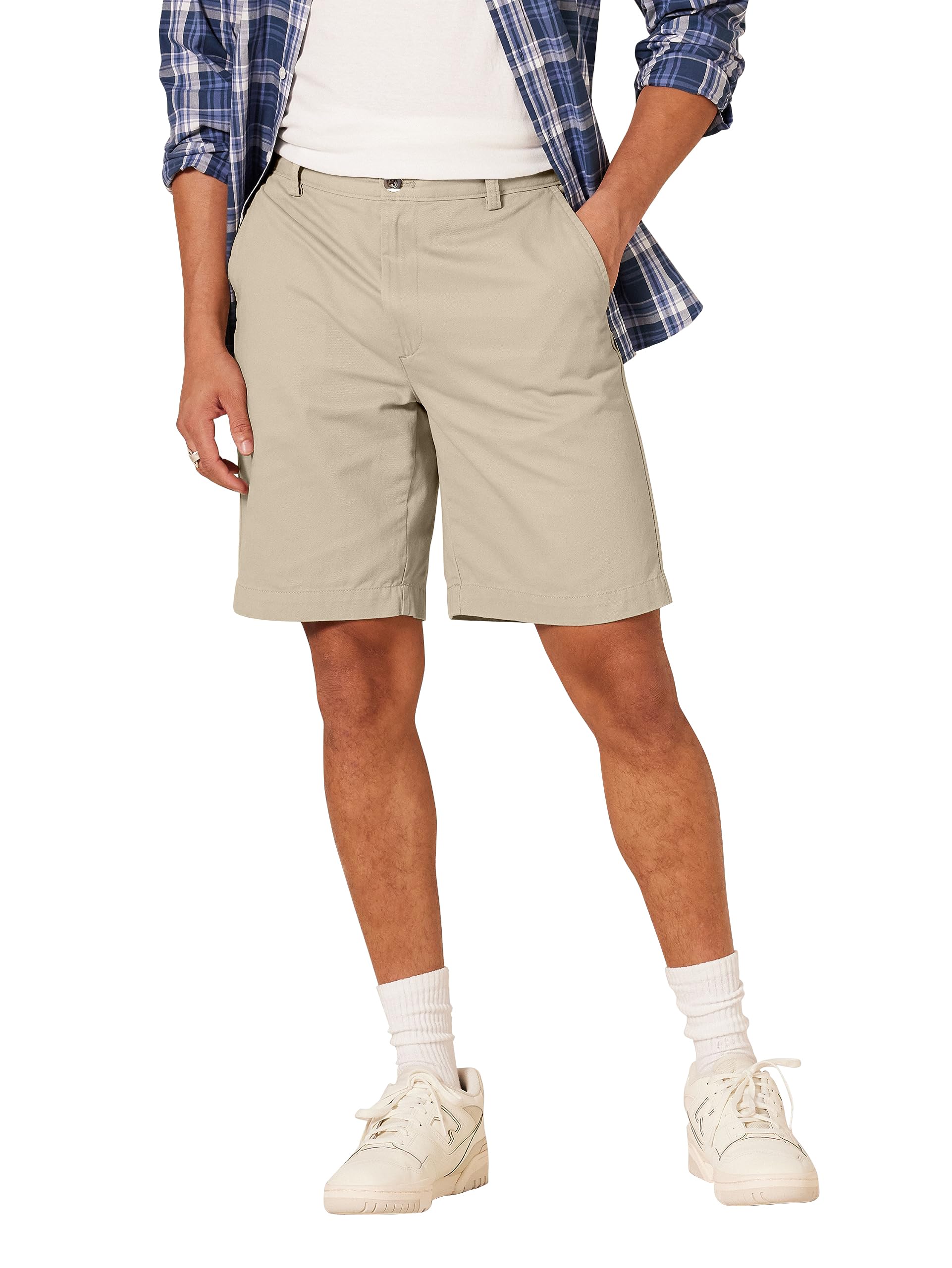 avanova Men's Classic Fit Cotton Twill Chino Shorts – Breathable Summer Casual Wear with Zip Fly, Slant Pockets & Button Closure | Lightweight Non-Stretch Shorts ((Shorts 265)-picture-2