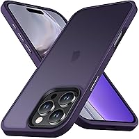 Anqrp Cover per iPhone 16 Pro Max, [Ricarica Wireless] [Militare Antiurto] Antigraffio