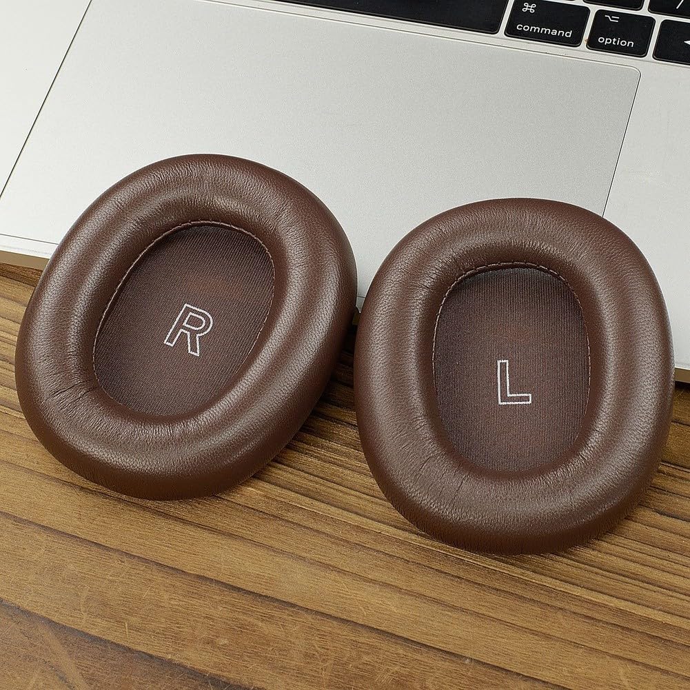 Zoegneer Almohadillas de repuesto para auriculares B&O H95 con cancelación de ruido con espuma viscoelástica, fundas de piel de proteína para un ajuste cómodo y seguro y fácil instalación, color negro