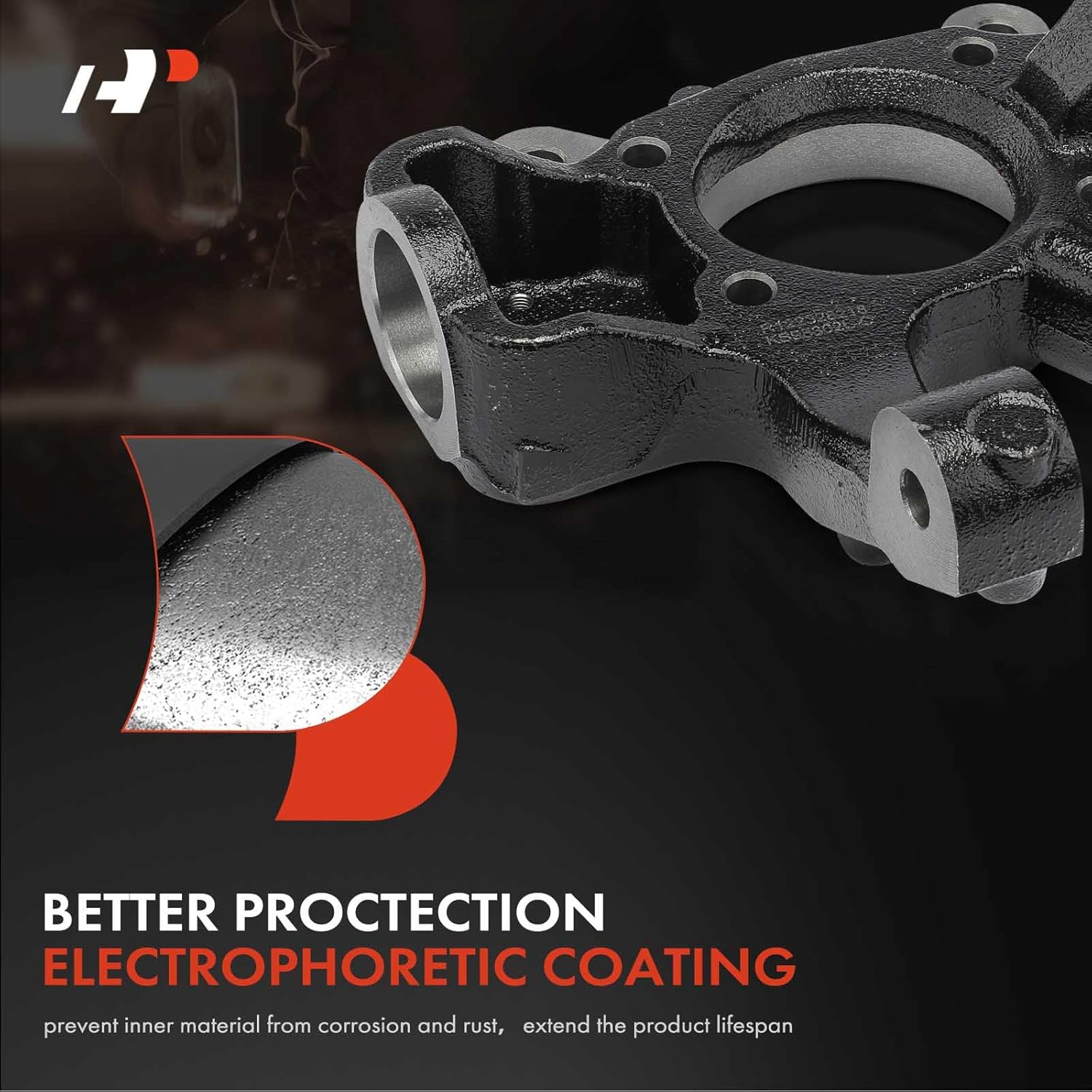 A-Premium Front Right Suspension Steering Knuckle Compatible with Chrysler 200 2011-2014, Sebring 2007-2010 & Dodge Avenger 2008-2014, Passenger Side