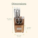 Cuisinart 7-Piece Ensemble de couteaux en acier inoxydable allemand avec affûtage intégré (C77SS-7P2NC)