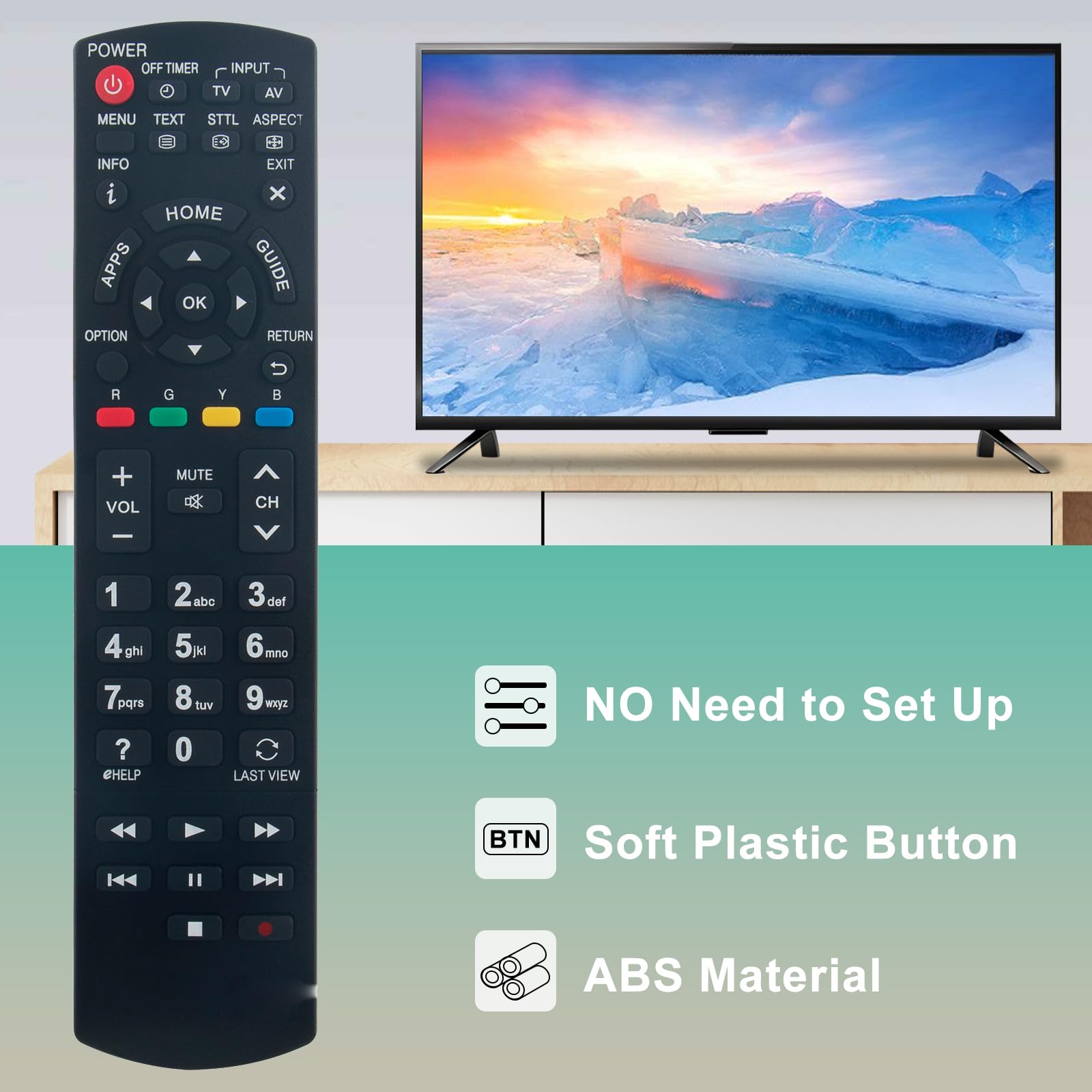 TCNOUMT N2QAYB000830 Fernbedienung Ersatz Für Panasonic Viera TV TX-L32EN63 TX-39AS600Y TX