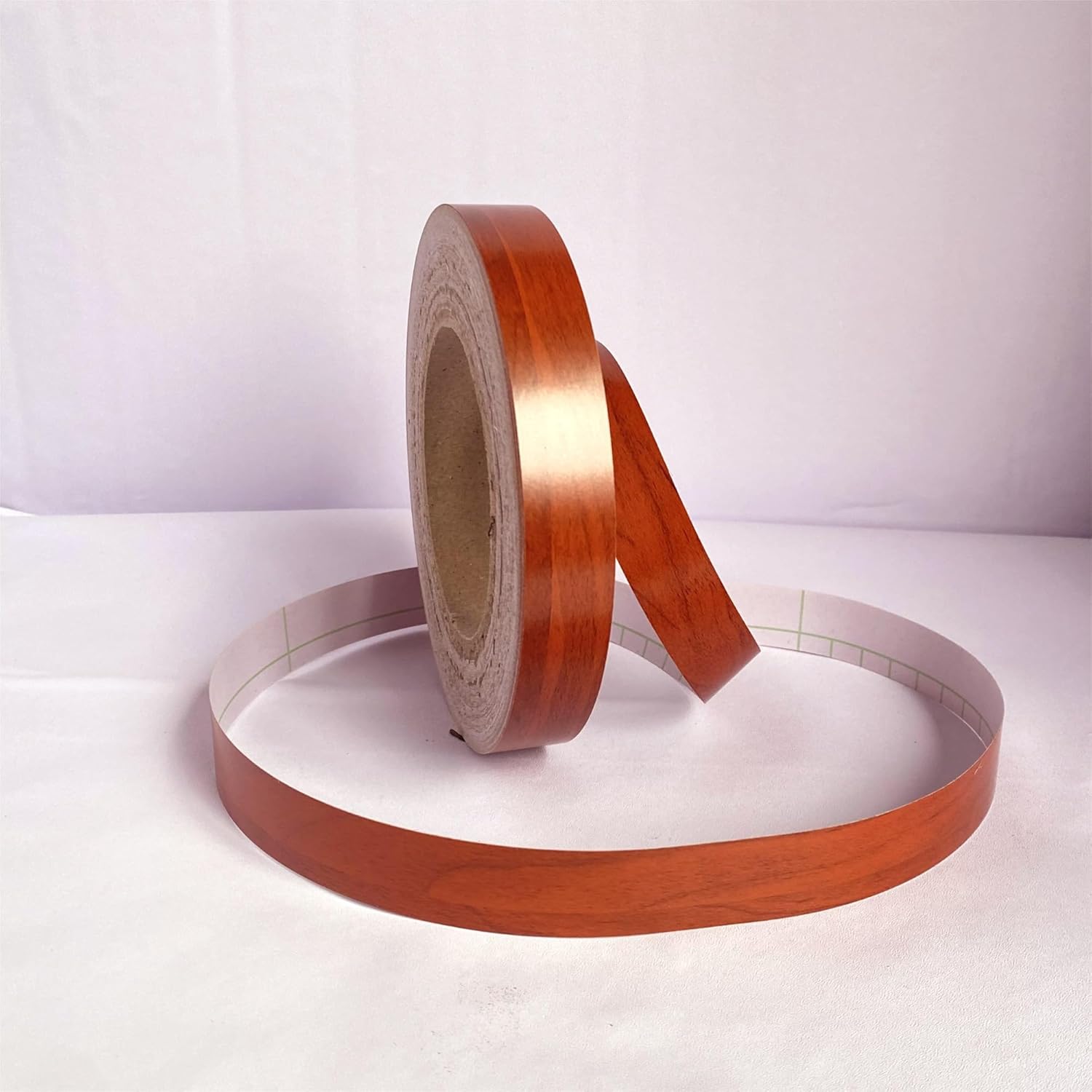 GQQGSHOP 164ft Self Adhesive Wall Edging Strip Waterproof Wall Border, Wall Panels, Ceiling Border Door Frame Waist Line Interior Decoration(Dark red Wood Grain,3CM(W))