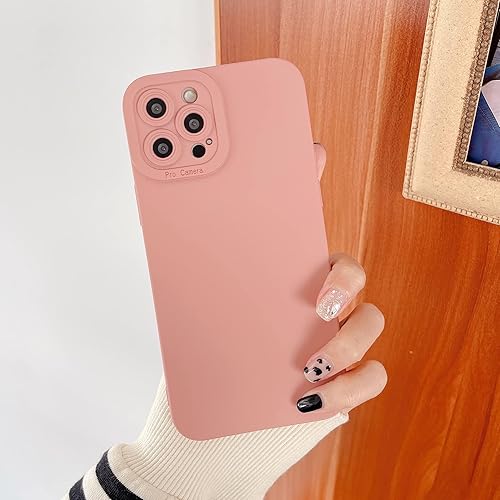 Miniatura 19 de DEFBSC Compatible con iPhone 14 Pro, funda de silicona líquida, funda protectora para cámara, protección de cuerpo completo de goma de gel, cubierta