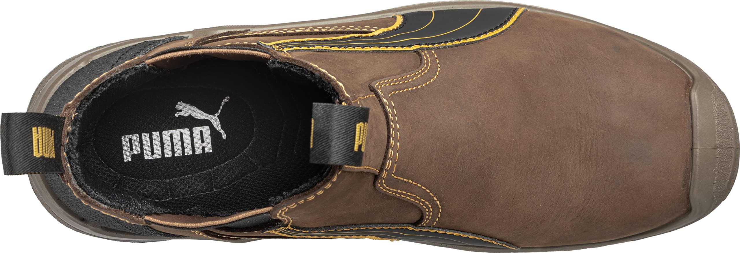 PUMA Safety Arbeitsstiefel Herren S3 TANAMI MID – Robuste Slip-On Stiefel aus Leder mit Schutzkappe – Wasserdicht & rutschhemmend für Arbeit & Outdoor