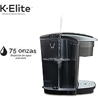 Vista 13 de Keurig Cafetera K-Elite, cafetera de vainas K-Cup de una sola porción, con capacidad de café helado, pizarra cepillada