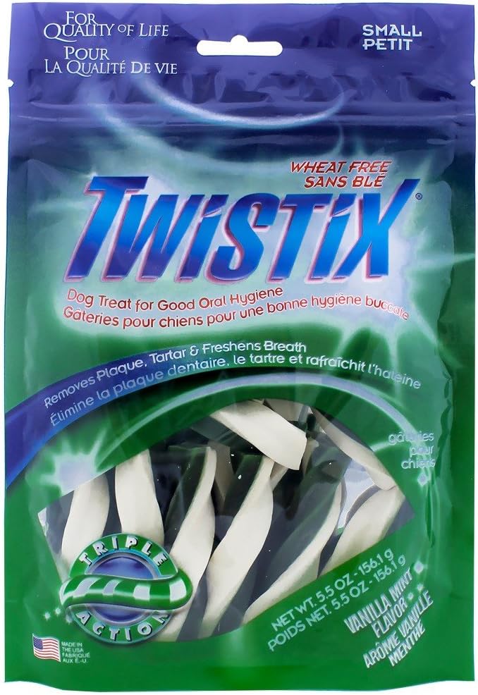 Twistix Dental Chews For Pets With Vanilla/Mint Flavor, Small