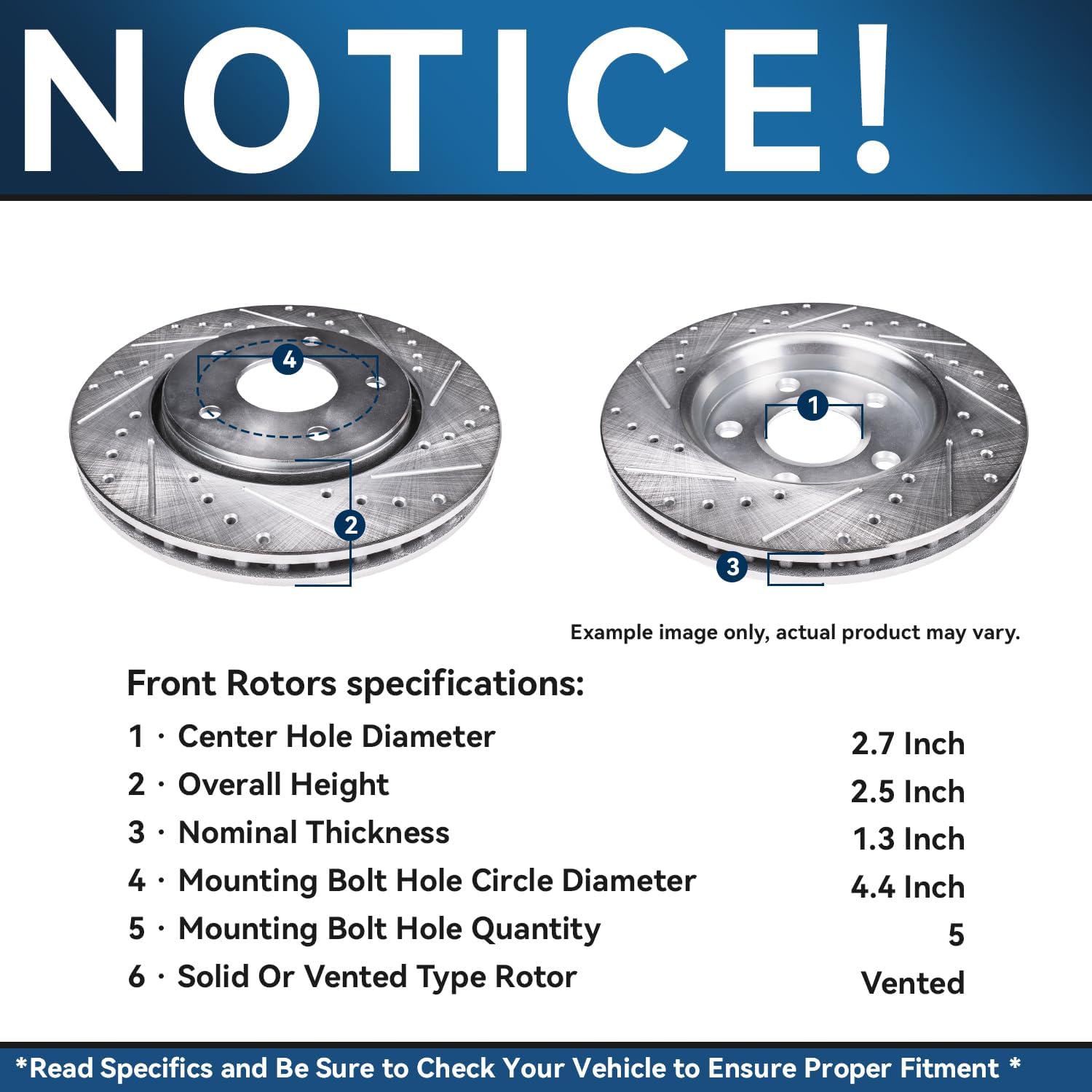Detroit Axle - Brake Kit for 2015-2023 Mercedes-Benz C300, 2016-2018 C350e 2015 C400, Drilled & Slotted Rotors Ceramic Pads Replacement : 13.46" Front 11.81" Rear Rotor