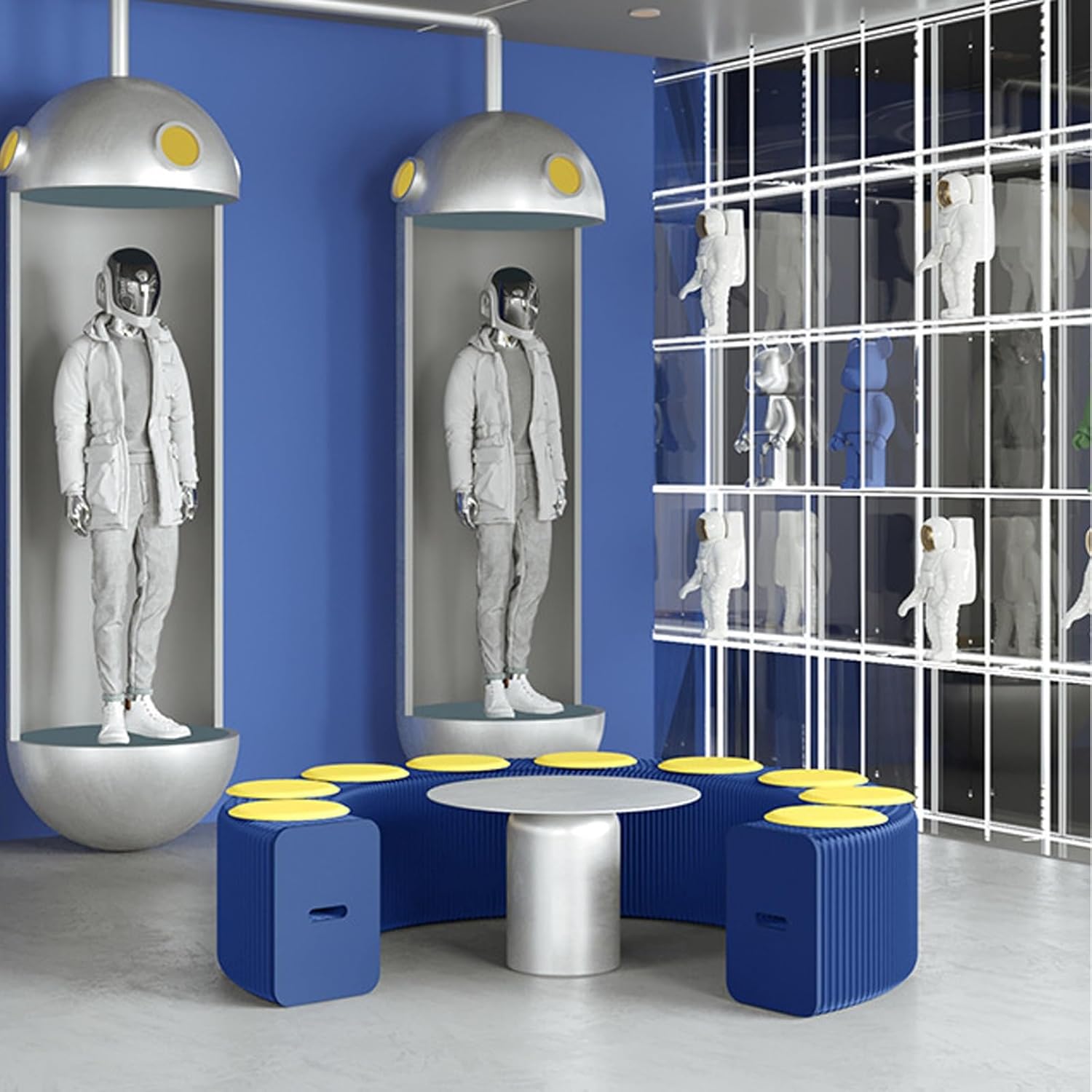 Paper Folding Stool Accordion Folding Paper Stool Honeycomb Structure Design High Load-Bearing Capacity No Assembly Required Easy to Carry Suitable for the Living Room(Orange,28x40x200-300cm)