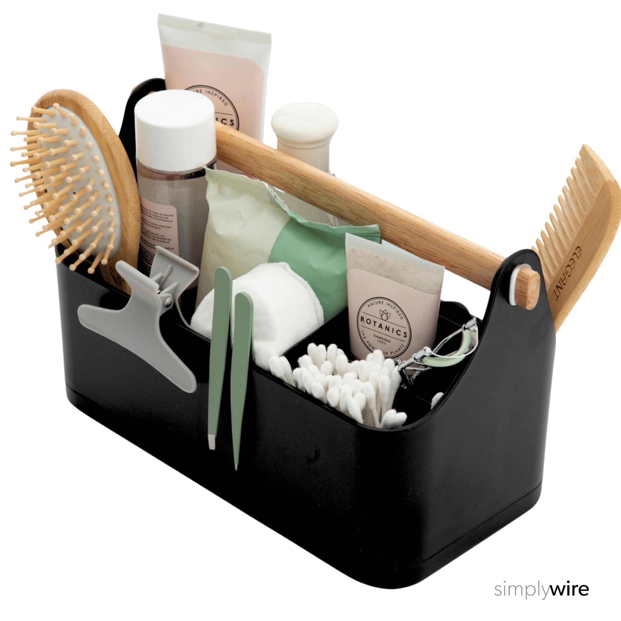 simplywire – Organizador para el Maquillaje – Carrito para el Baño – Negro