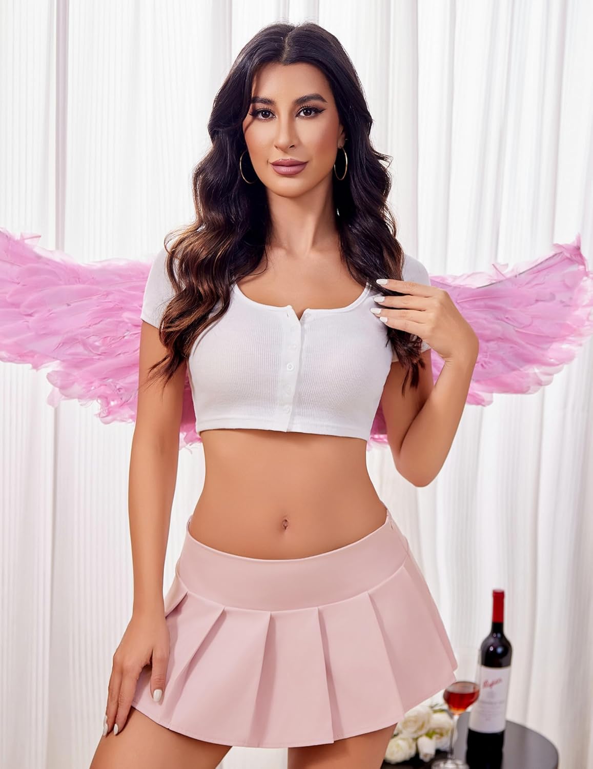 Avidlove Pleated Skirts for Women Sexy Costume Lingerie Mini Plaid Skirt Role Play Schoolgirl Outfits - Image 8