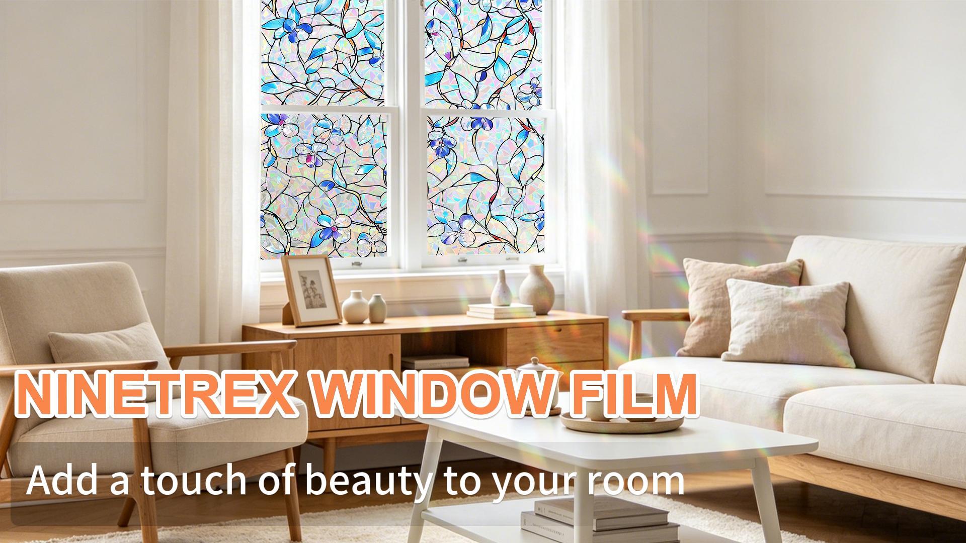 Película para ventana NINETREX privacidad efecto esmerilado 44.5x200cm miniatura 7