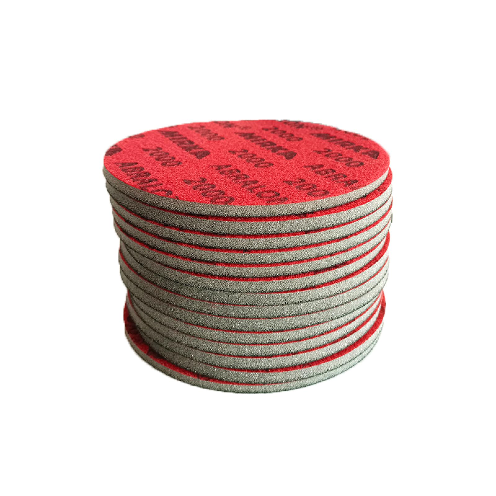 Disco De Papel De Lija De Esponja Seca Y Húmeda De Espuma De 5 Pulgadas, Herramientas Abrasivas De Grano 180-4000 De Terciopelo Para Moler Papel De Lija,grano 1000
