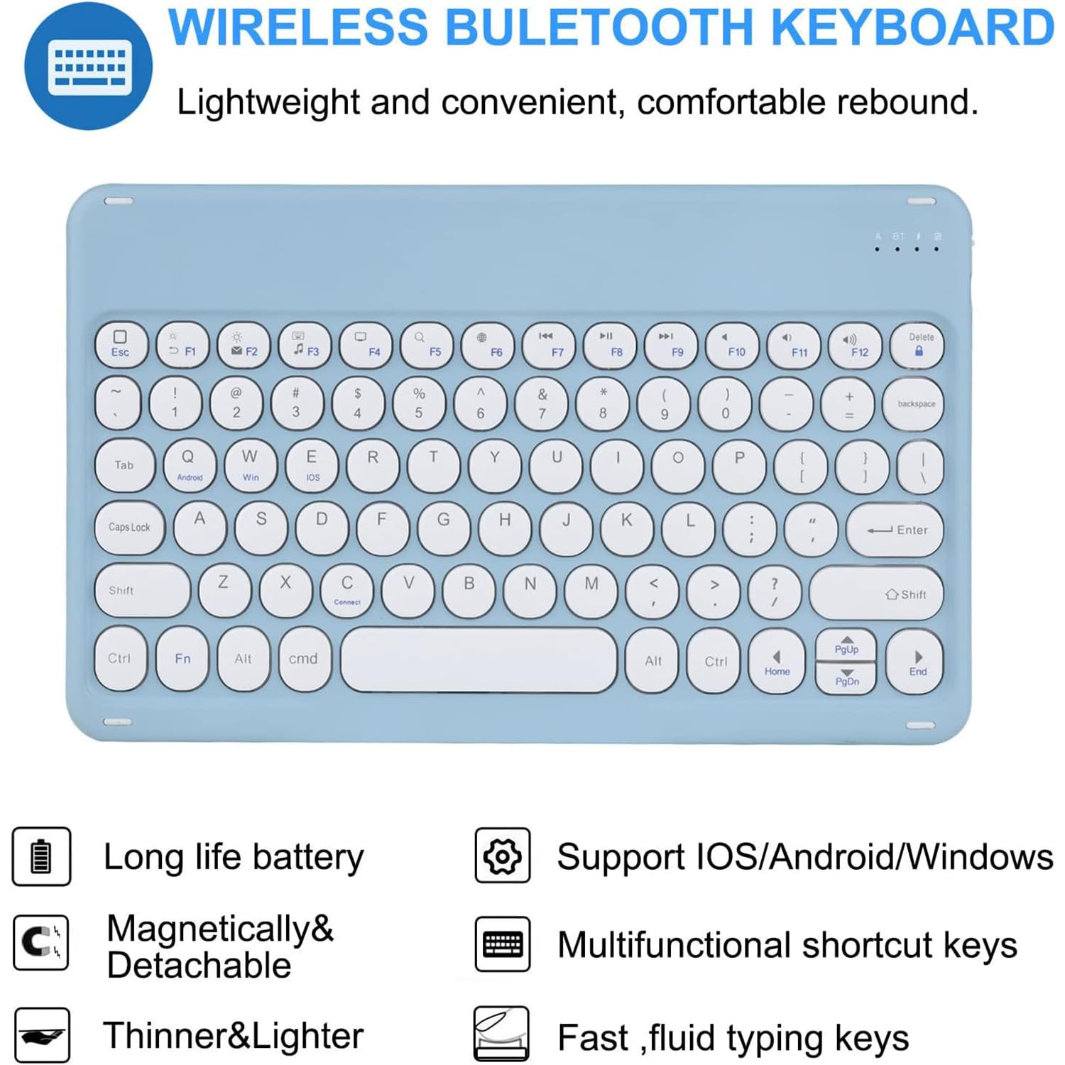 Étui Clavier pour Xiaomi Pad 5/5 Pro 11 Pouces avec Souris Magnétique Détachable sans Fil Bluetooth Clavier Français, Étui Mince Multi-Angle avec Support Folio,Noir