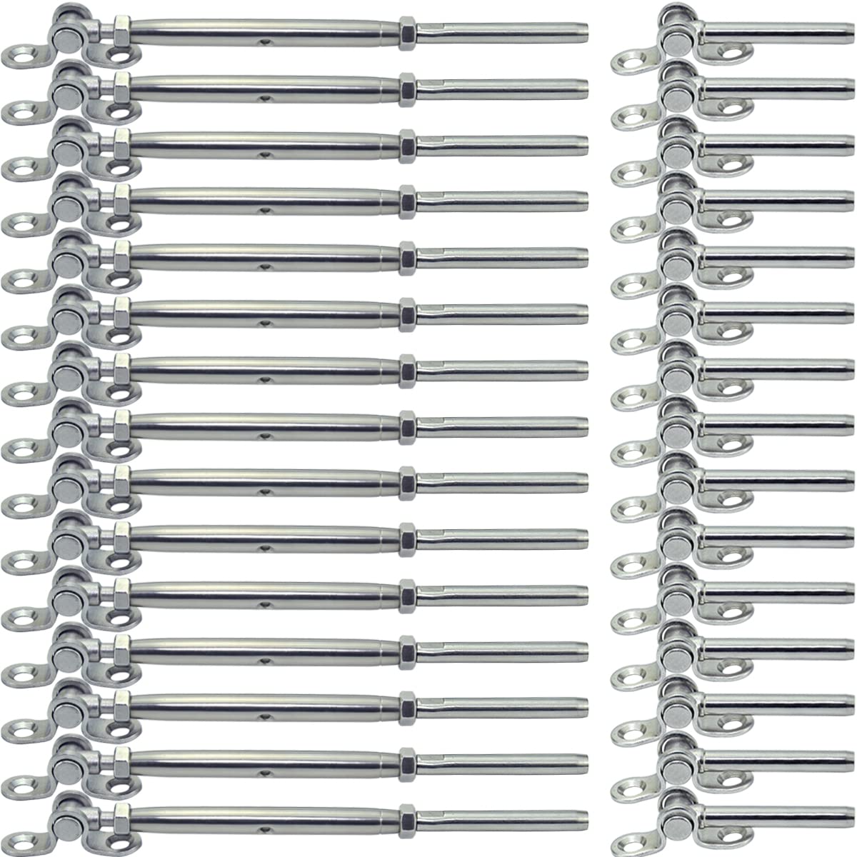 Buy Cable Railing Hardware, 20 Pairs Stainless Steel Cable Railing Kit