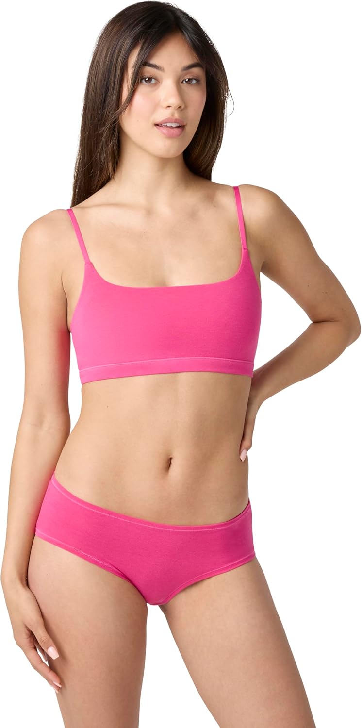 Florence by Mills Women's Softie Cotton Scoop Bralette
