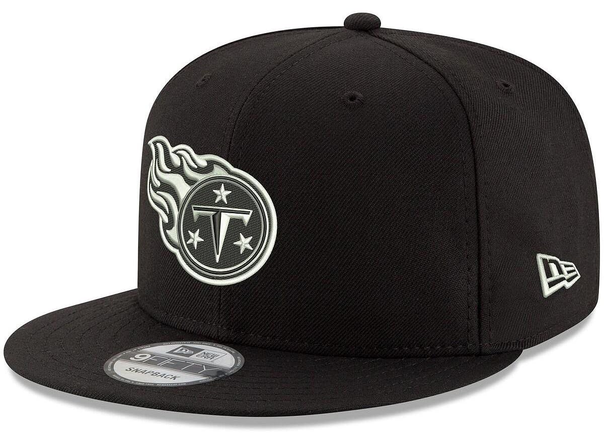 New Era NFL 9FIFTY Black White Adjustable Snapback Hat Cap One Size Fits All, Tennessee Titans, One size — image 1