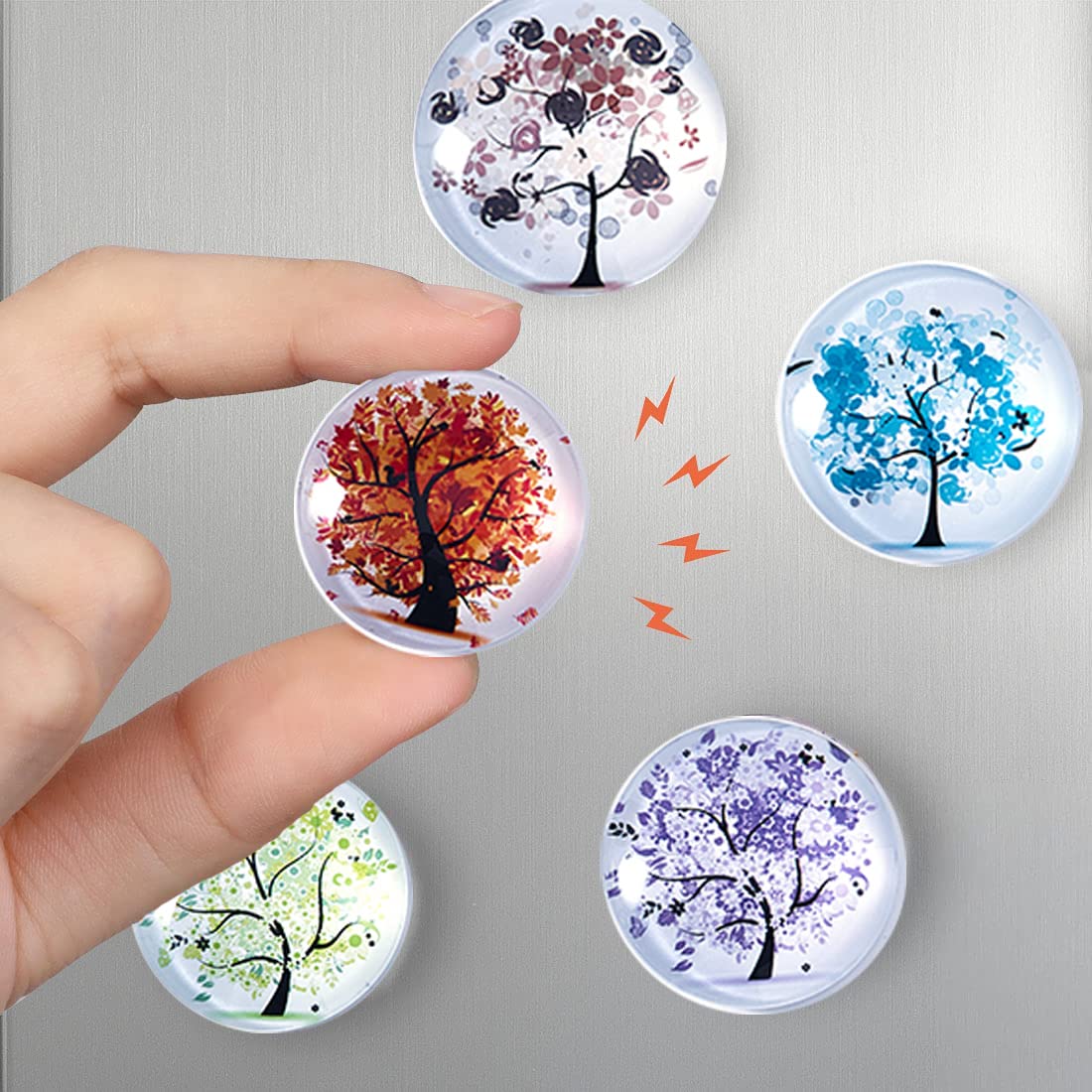 Wrohto Magneti Da Frigorifero Di Halloween, Decalcomanie Per - Foto 9