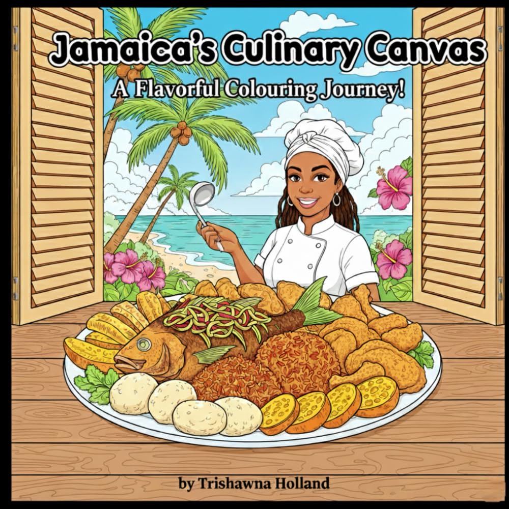 Jamaica's Culinary Canvas: A Flavorful Colouring Journey